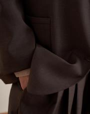 çift dğmeli yün blazer kahve 5