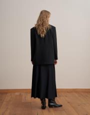 çift dğmeli yün blazer siyah 3