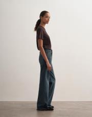 orta bel ispanyol paça jean koyu mavi 2