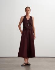 %100 pamuk bol kesim pantolon mürdüm