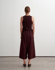 %100 pamuk bol kesim pantolon mürdüm 3