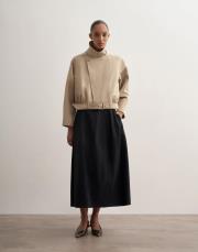 %100 koton balon form etek siyah