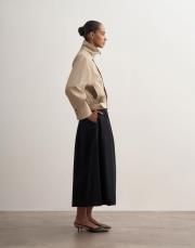 %100 koton balon form etek siyah 2