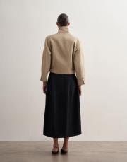 %100 koton balon form etek siyah 3