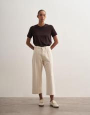 %100 koton wıde leg crop jean ekru 2