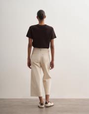 %100 koton wıde leg crop jean ekru 4