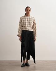 organik pamuk ekose bluz bej