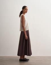 parçalı koton etek kahve 3