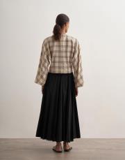 parçalı koton etek siyah 4