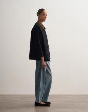 kancalı organik koton ceket lacivert 2