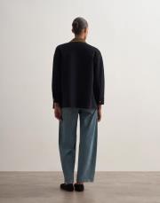 kancalı organik koton ceket lacivert 3