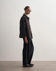 kancalı organik koton ceket antrasit 2