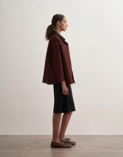 kancalı organik koton ceket bordo 2