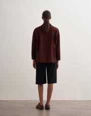 kancalı organik koton ceket bordo 3