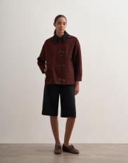 kancalı organik koton ceket bordo 4