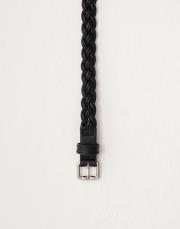 el örgüsü deri kemer siyah