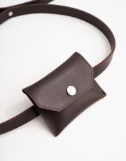 çanta detaylı deri kemer acı kahve 2