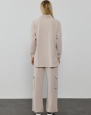 hilay nora pantolonlu takım bej 3