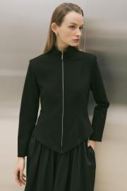 salsa örme oturtmalı ceket siyah