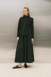 salsa örme oturtmalı ceket siyah 2