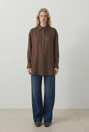 lilac asetat gömlek kahve