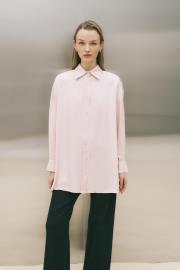 lilac asetat gömlek pudra