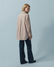 samba koton straz taşlı gömlek haki 3