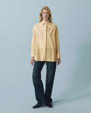 samba koton straz taşlı gömlek sarı 2