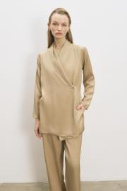 noir asetat kruvaze ceket pantolonlu takım yeşil 4