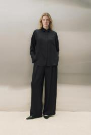 joy asetat gömlek pantolonlu takım siyah 2