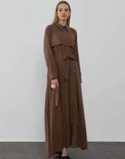 hilay new fanıy elbise kahve