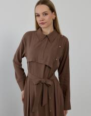 hilay new fanıy elbise kahve 3