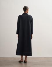 fermuarlı denim elbise lacivert 4