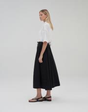 kk desıgn % 100 keten etek siyah 2