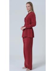 tencel takım bordo 2