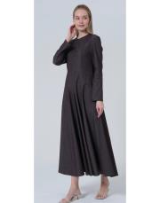 fit elbise kahve 2