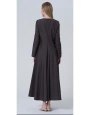 fit elbise kahve 3