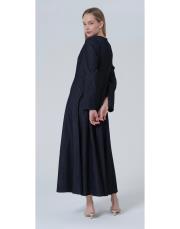 fit elbise lacivert 3