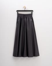 kk desıgn koton büzgülü etek füme
