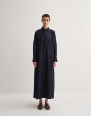 kk desıgn denim gömlek elbise mavi 2