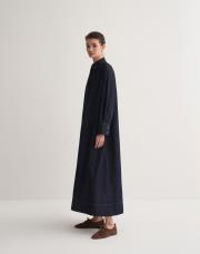 kk desıgn denim gömlek elbise mavi 3