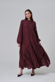 zenya elbise bordo 2