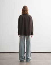 yüksek yaka çıtçıtlı gömlek ceket haki 3