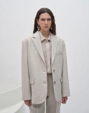 %100 keten blazer naturel 3