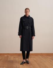 kk desıgn klasik koton trençkot lacivert