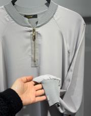 invee şifon detaylı tunik gri 3