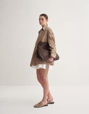 organik koton trençkot camel 2