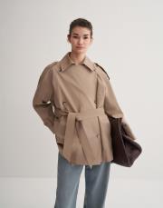 organik koton trençkot camel 6