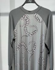 invee desenli şifon detaylı tunik gri 2