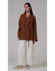 noya kimono kahve